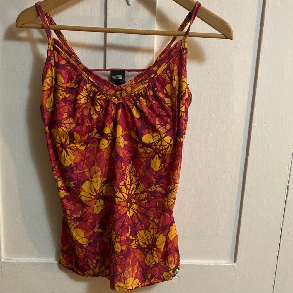 The North Face Women's Camisole - Red and Yellow Floral